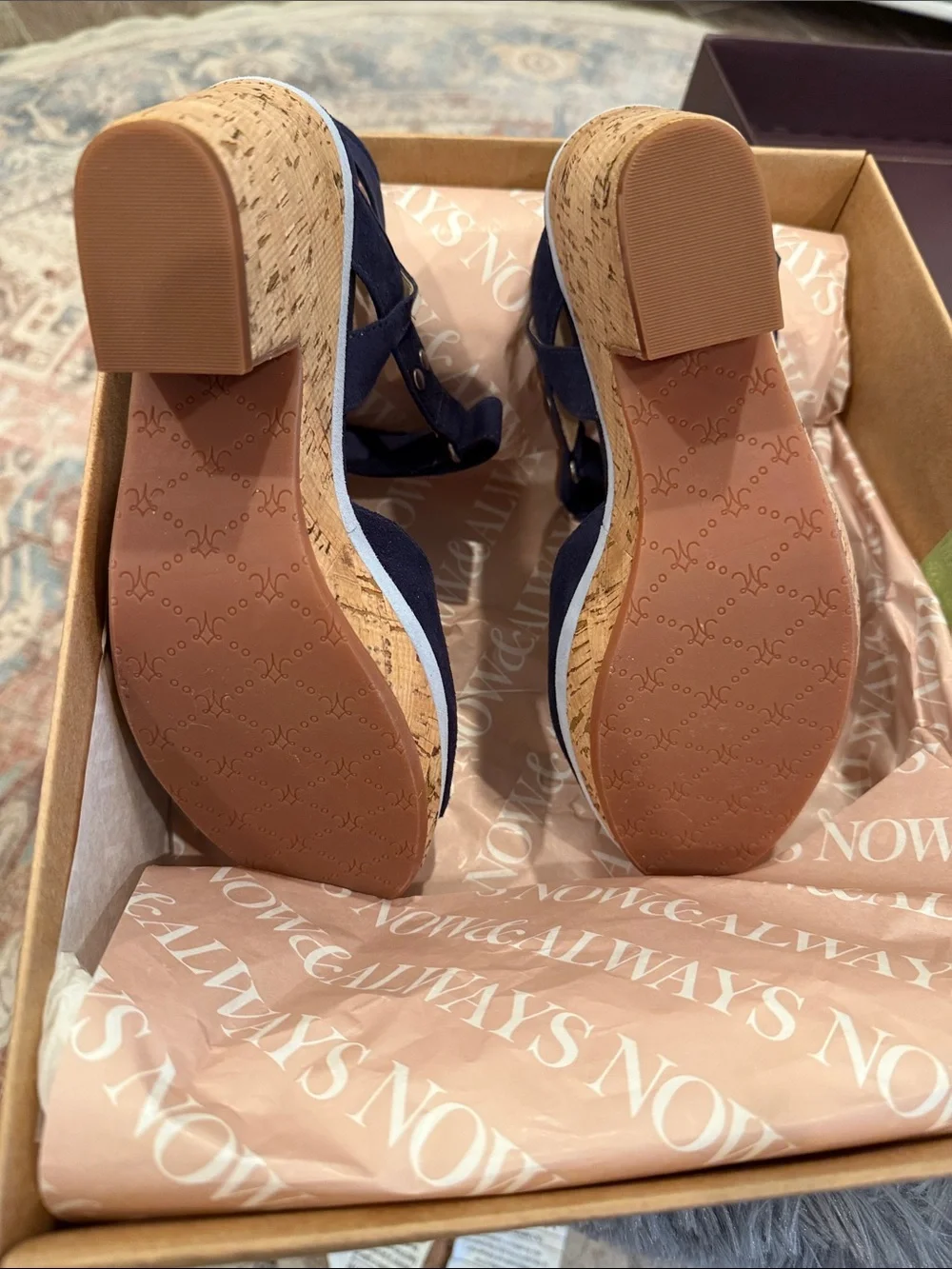 Johnston & Murphy navy suede